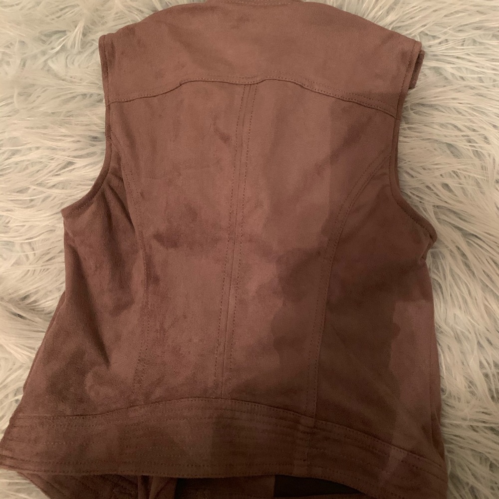 Abercrombie And Fitch Faux Suede Moro Vest - Picture 3 of 4
